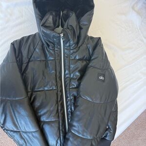 Alo Black Puffer Jacket